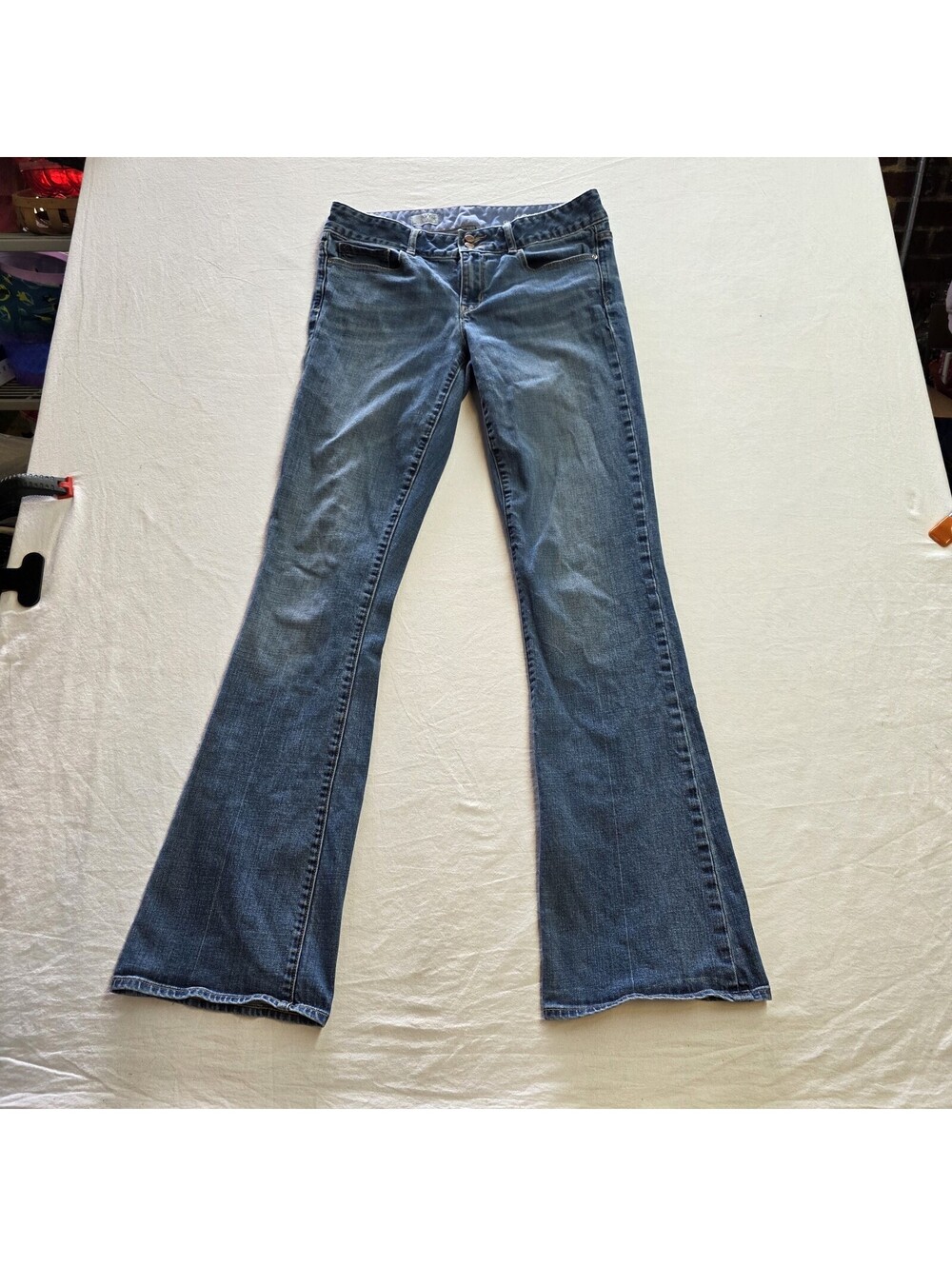Vintage Gap 1969 Perfect Boot Jeans 30x10  Extra Long Bootcut 2010 Double Button